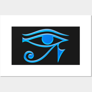 Eye Of Horus Neon Design Posters and Art